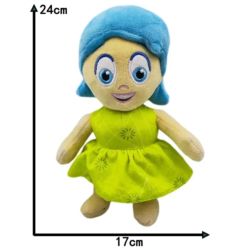New Inside Out 2 Plush Anxiety Doll Cute Joy Fear Anger Disgust Sadness Riley Plushish Toys Collection Model Toy Birthday Gift