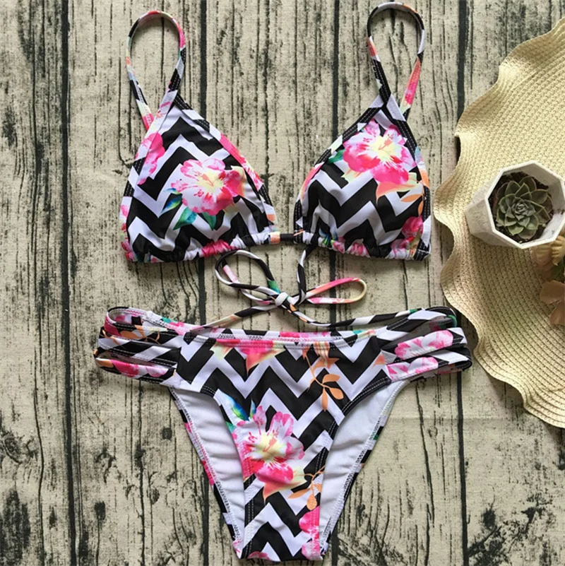 Hot bikinis sexy swimwear women push up swimsuit bathing suit maillot de bain femme brazilian thong bikini set biquinis