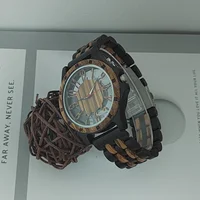 Men's Wood Quartz Watch Personalised Fashion Transparent Hollow Watch Timepieces Wooden Wrist Watches For Men Dropshipping 1