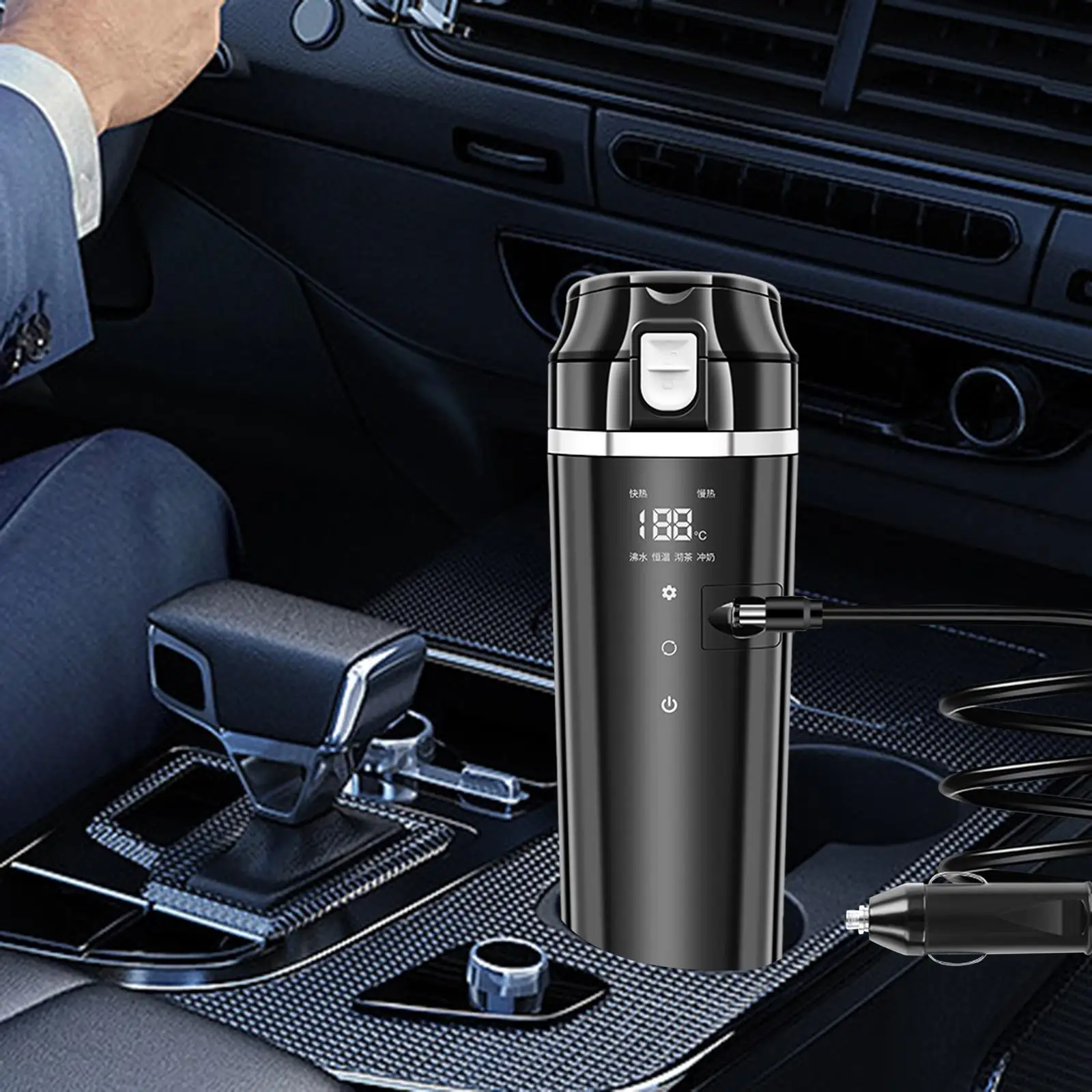 

12V 24V 500ml Car Electric Water Kettle for Heating Coffee Milk Tea
