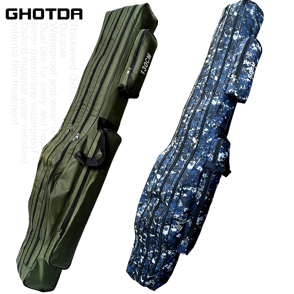 Borsa Da Pesca Mulinello Per Canna Lure Pole Tool 2/3 Layer 150/130/120/110Cm Attrezzatura Da Pesca Impermeabile Attrezzatura Da Pesca Borsa Per Attre