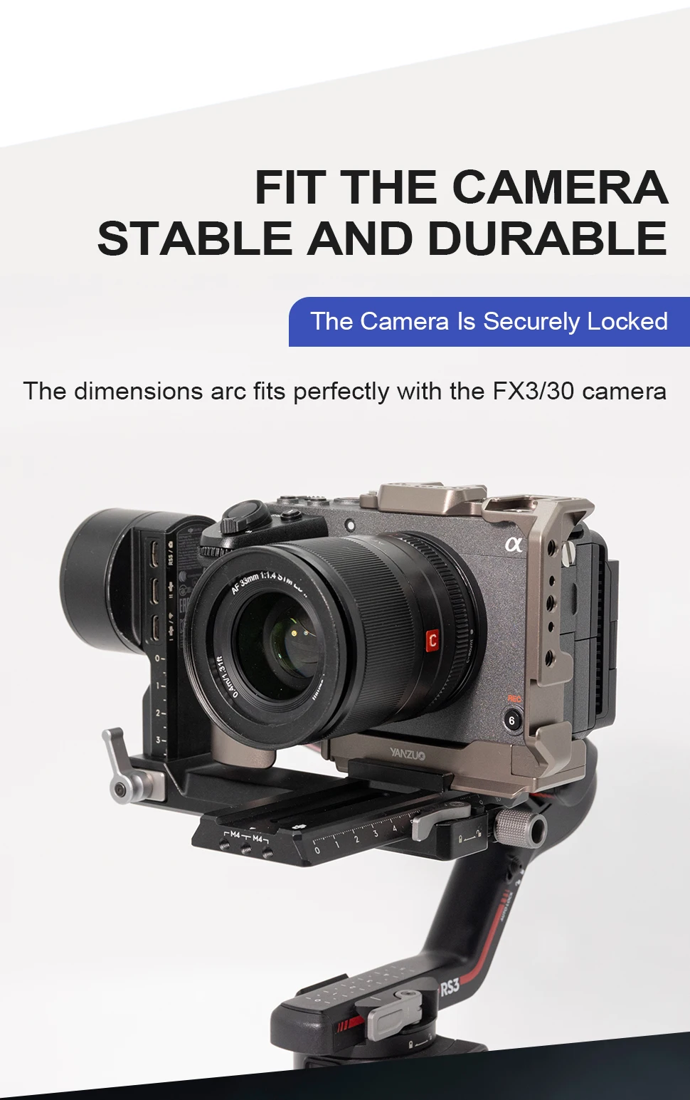 DSLR Camera Cage For Sony FX3/FX30 Camera Metal Rabbit Cage Micro-Single Cameras