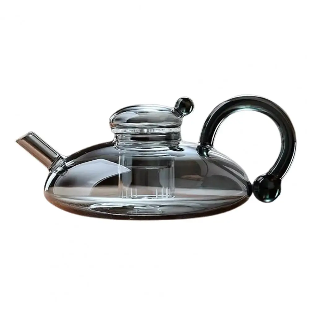 Glass Teapot with Tea Brewer Glass Tea Pot Set with Removable Brewer Filtration Heat Resistant Infuser for Loose for Lovers
