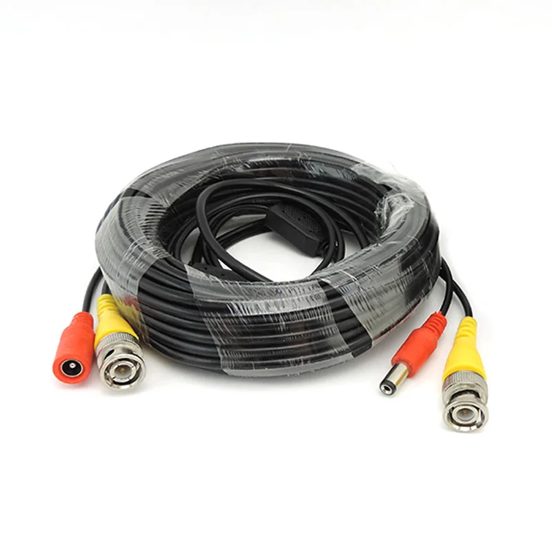 

5M/10M/20M/30M BNC Video Power Cable Output DC Plug Wire for CCTV Camera Surveillance DVR System Accessories Q1