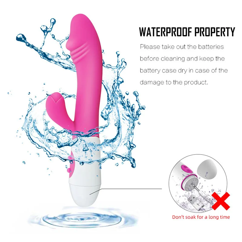 Tanie G Spot wibrator dla kobiet podwójna wibracja silikonowe wodoodporne zabawki erotyczne Sex sklep