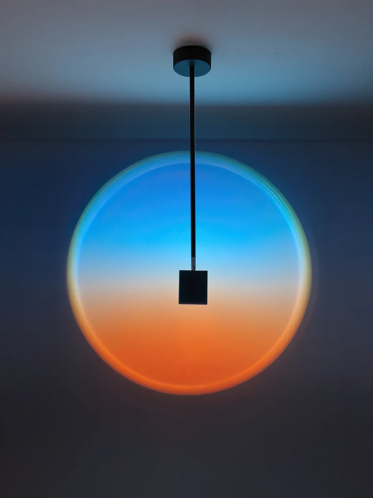 

Sunset lamp chandelier shop sunset lamp bar clothing store decorative atmosphere