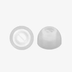 Premium Silicone Replacement Ear Tips for In - Ear Bluetooth Earphones (White 2 pairs)