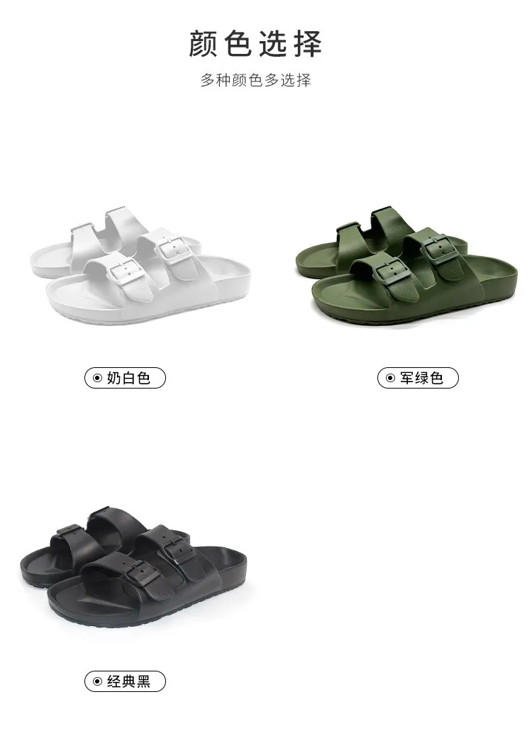 Comwarm Damenmode Sommer Hausschuhe Neue Outdoor Weiche Sohle Rutschfeste Strandsandalen Lässige EVA Rutschen Paar Haus Flache Slipper – Detail 15