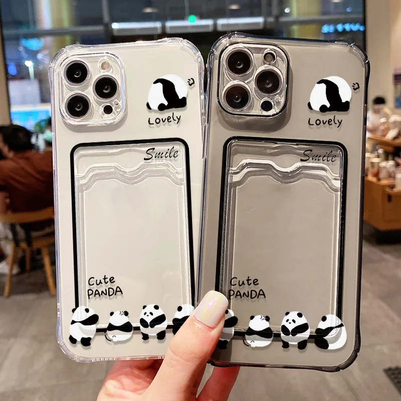Niedliche Panda-Handyhülle für Samsung Galaxy A56 A36 A55 A26 A17 A07 Hülle S26 Ultra S25 Plus S24 S23 S22 Liebliche Weiche Silikonhülle – Detail 3