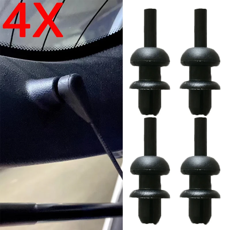 4Pc Posteriore Boot Trunk Parcel Shelf Cord Strap String Clips Staffa Di Montaggio Gancio 699218 Per Citroen/C2/C3/Xsara Picasso 2005
