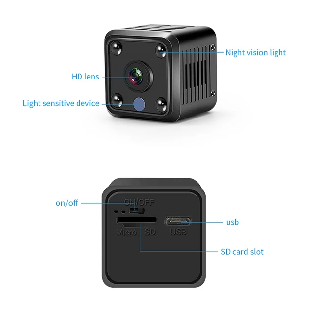 x6 mini ip cameras hd 1080p wifi sports wireless security surveillance built in battery night vision