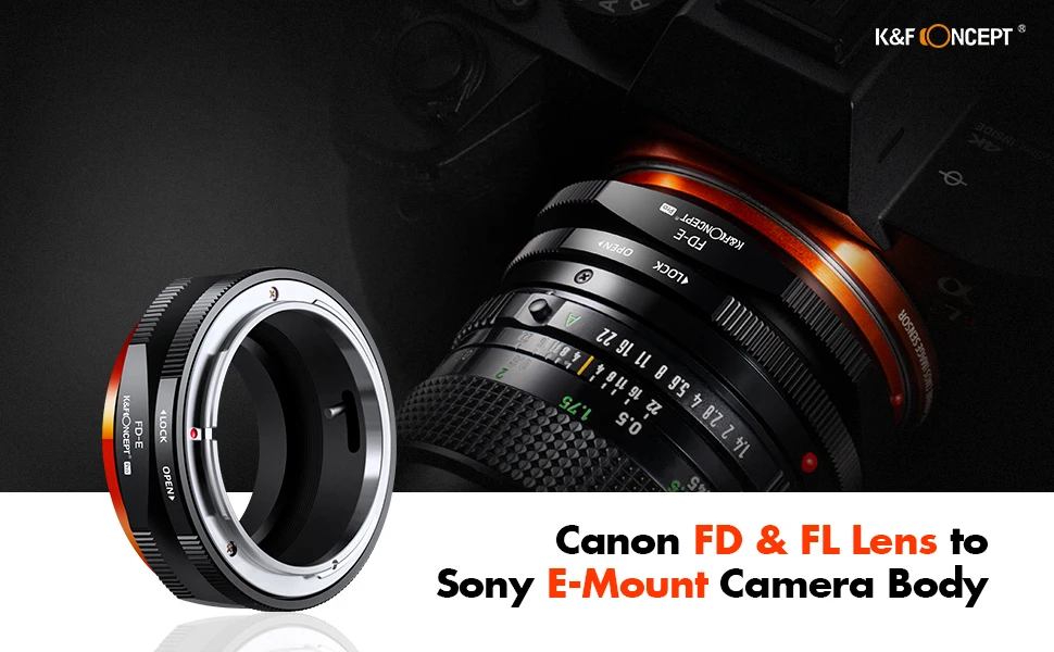 E Mount Lens Adapter, Canon FD FL