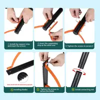 Sling Cutter Tool Grass Whip Cutter Tool With Double Edged Cutter Long Handle Gardening Hand Tool For Garden Yard Field Ditches 2