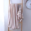 Bath Towel Coral Fleece Microfiber Striped Adult Household Textiles Bathroom Soft Woman Sauna Spa Absorbent Towel 35x75cm 5