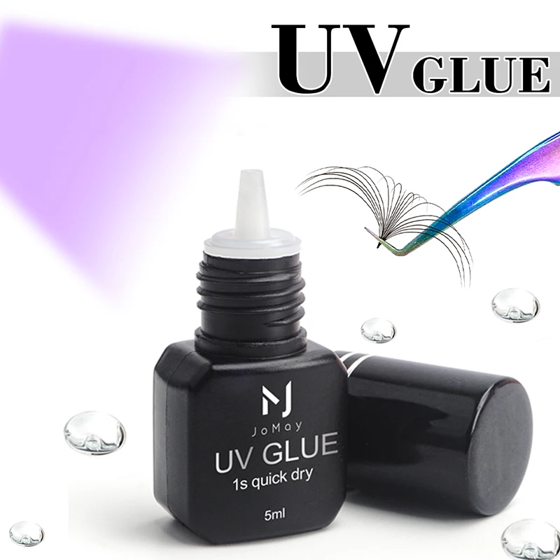 JOMAY UV GLUE Adhesive For Eyelash Extensions 0.1S Fast Drying Strong False Eye Lash Extension Glue Long Lasting UV Eyelash Glue 2