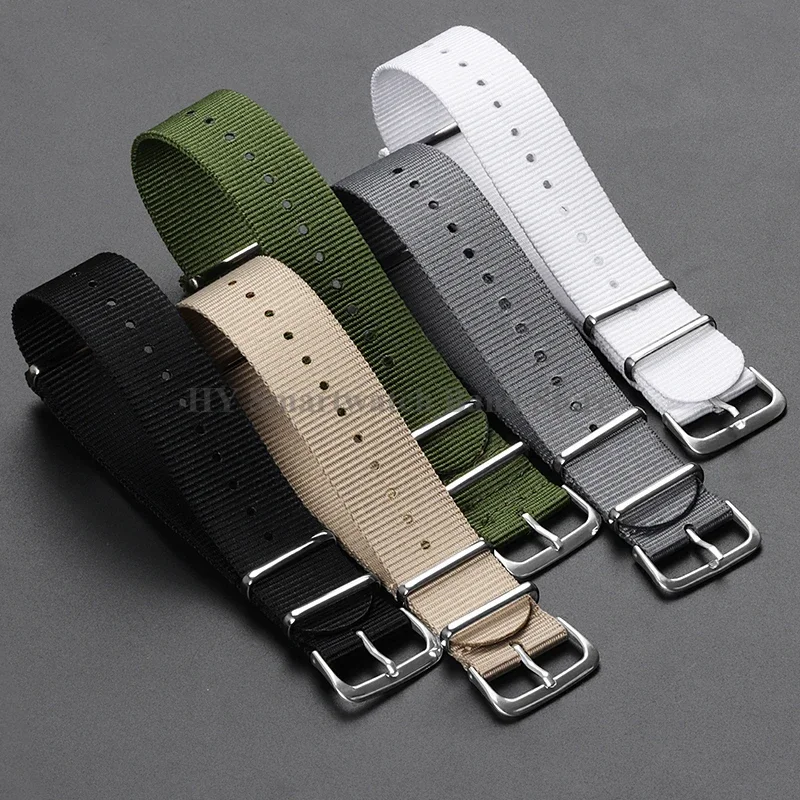 Universal Nylon Canvas Watch Strap – Military Sport Braid Bracelet
