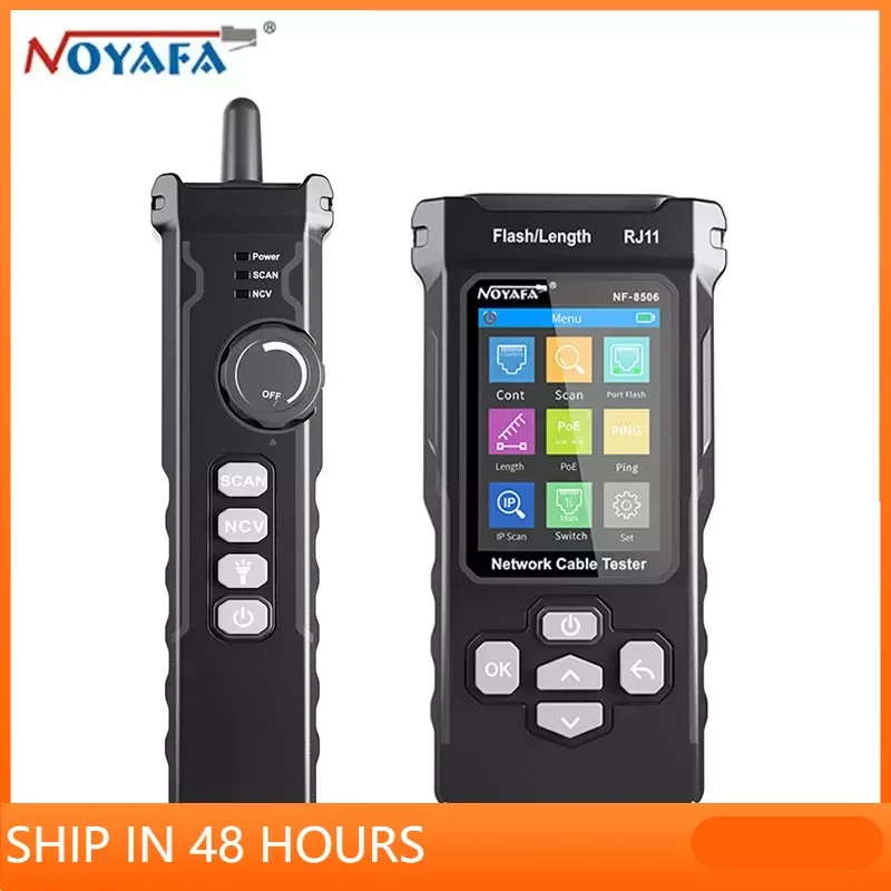 Фото NOYAFA NF-8506 сетевой Кабельный тестер поддерживает IP-сканирование/тестирование пин/скорость сетевого порта Многофункциональный кабельный трекер инструмент для поиска №1