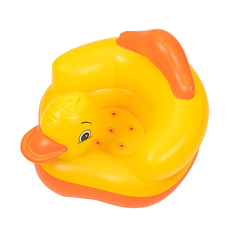 Multifunctional PVC Inflatable Children's Sofa Portable Baby Duck Chair Baby Bath Seat Toys for Kids Beach Armchair Child Stool inflatable baby seat