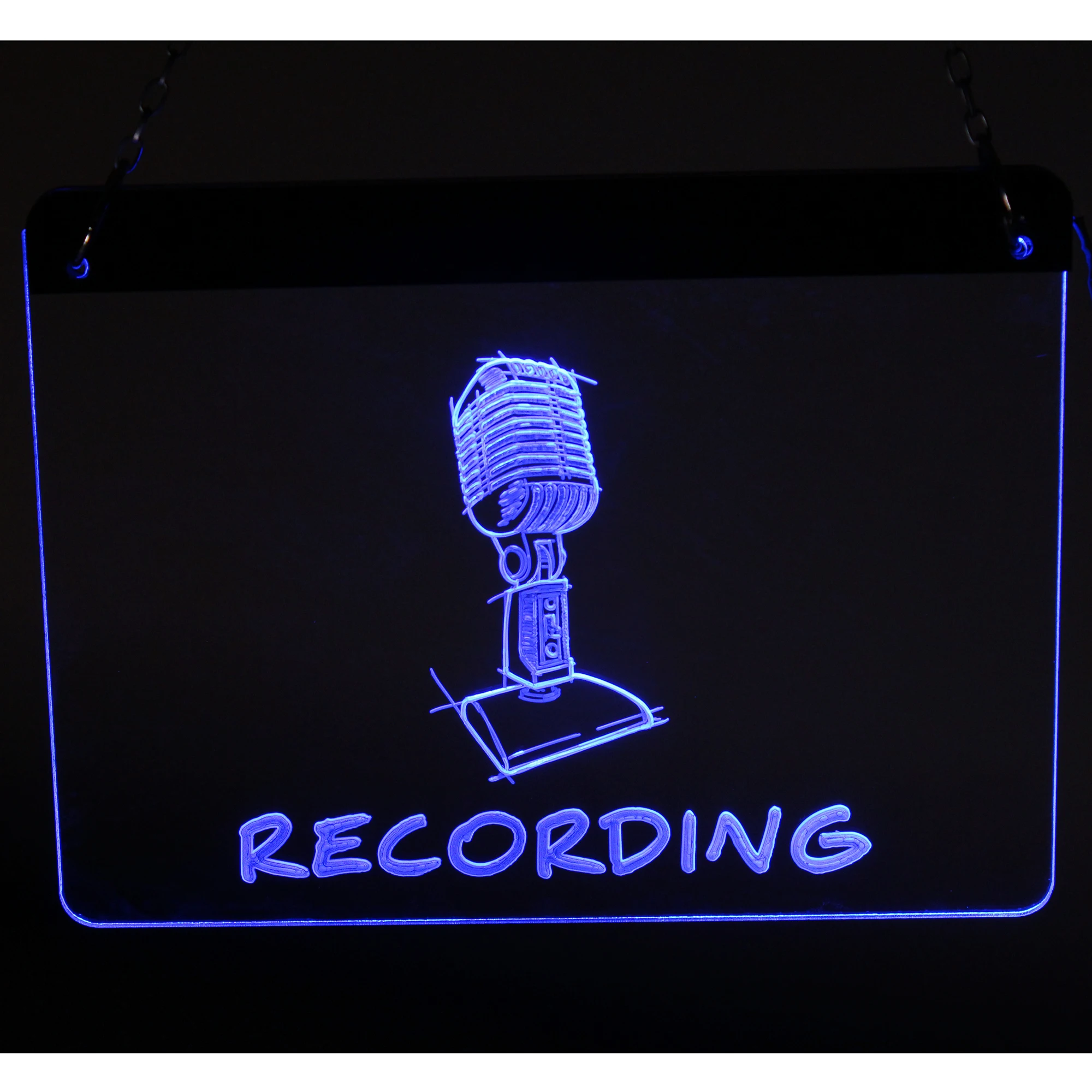 

Recording On The Air Radio Studio New Led Neon Light Sign Acrylic Decorative Plate Special Gift