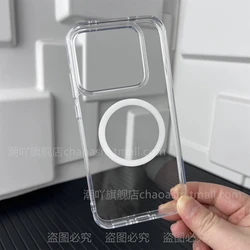 Luxury HD Matte Acrylic Magnetic Back Cover with Square Camera Holes - Realme GT8 Pro (Clear)
