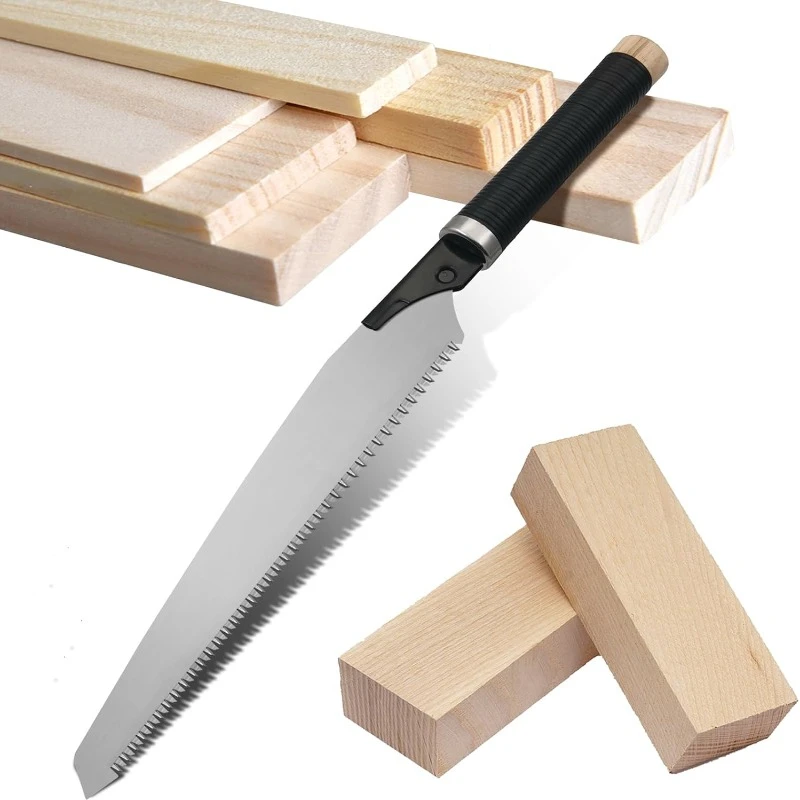 Japanese Pull Saw 10 Inch Hand Saw with Detachable Blade Wood for Woodworking Gardening