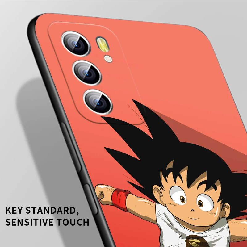 Cool Anime Dragon Ball For OPPO Reno 7 6 5 4 3 SE Z F Pro Plus 4G 5G Black Phone Case Silicone Cover Soft Shell Funda Capa oppo phone back cover