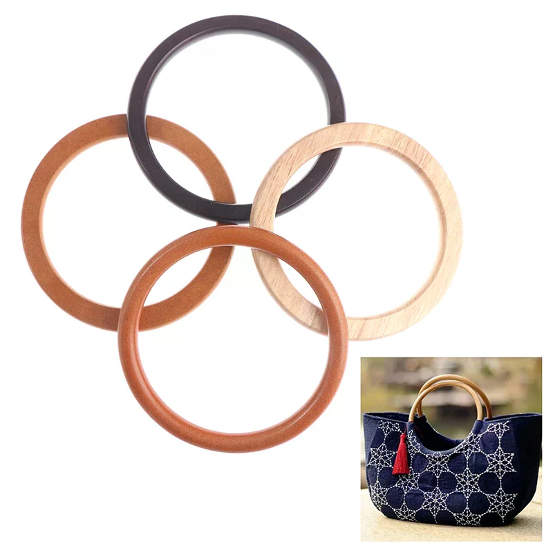 Manico per borsa in legno per borsette artigianali, accessori per borse fai da te, appendiabiti per parti