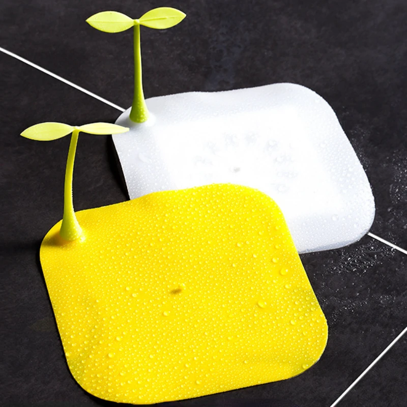 

Small Bean Sprout Floor Drain Cover Kitchen Bathroom Anti Odor Device Insect Pad Silicone Deodorizer Floor Drain Cover