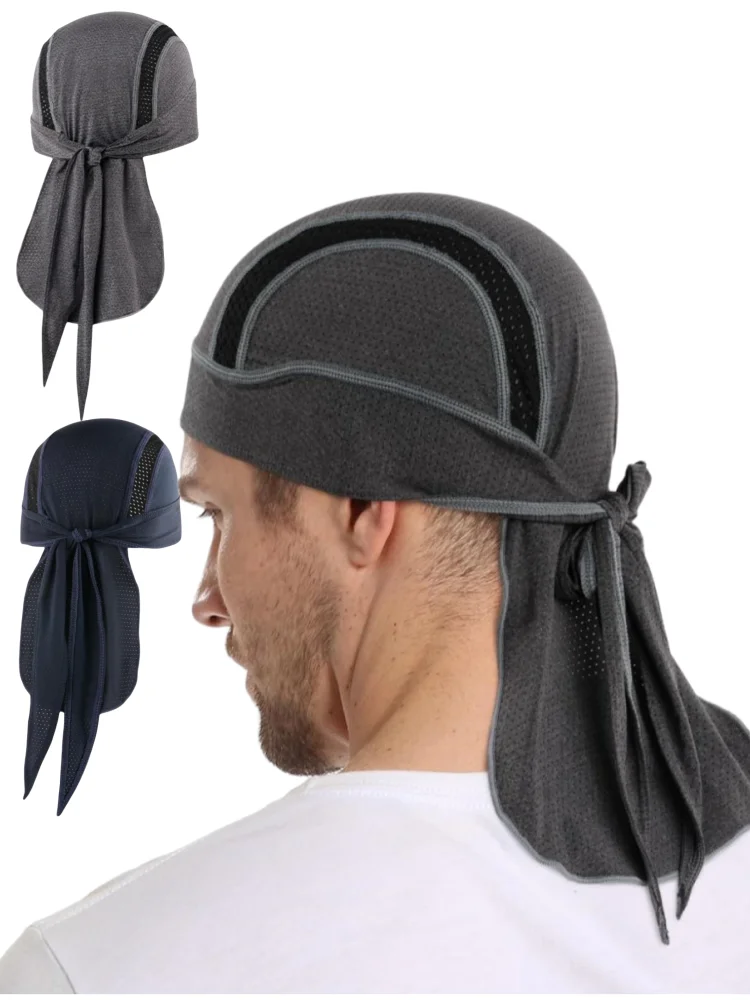 Outdoor-Sport-Piratenhut, atmungsaktiv, schnell trocknend, Stirnband, schweißabsorbierend, Helmfutter, Unisex, Mützen, Radfahren, Laufen, Angeln – Detail 13