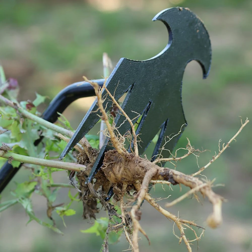 Weeding Artifact Uprooting Weeding Tool Steel Weed Puller Dual Purpose Hand Remover for Garden Yard Farm Weed Removal 5