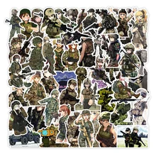

10/30/50 pcs Cartoon Anime Graffiti Sticker Camouflage Female Soldier Luggage Laptop Car Notebook DIY Waterproof Sticker Toy Kid