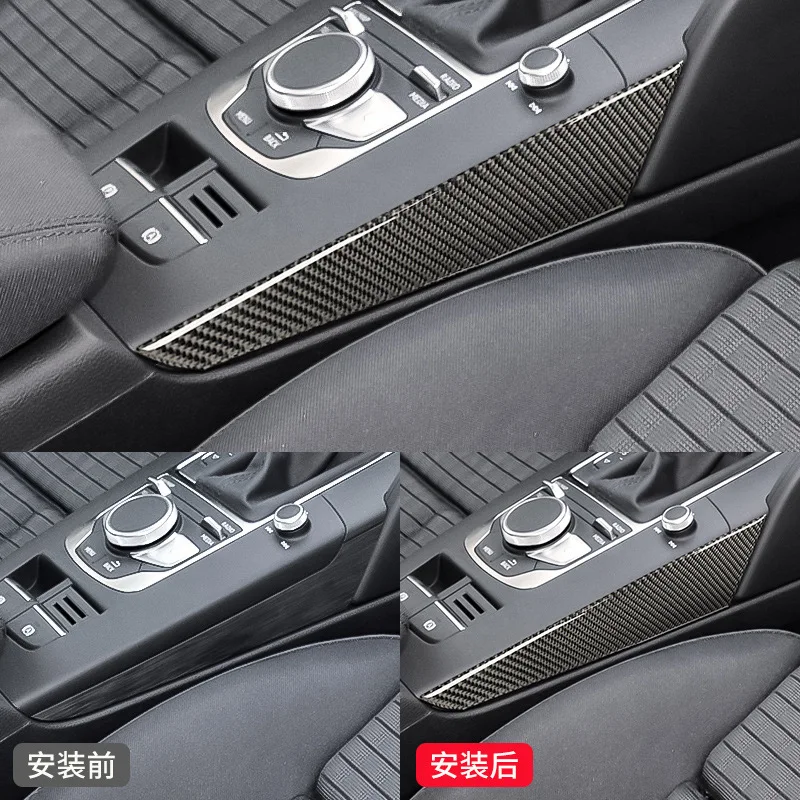 

FOR Audi A3 Modified gear side Modified gear side Audi A3 Carbon fiber pattern Interior modification accessories