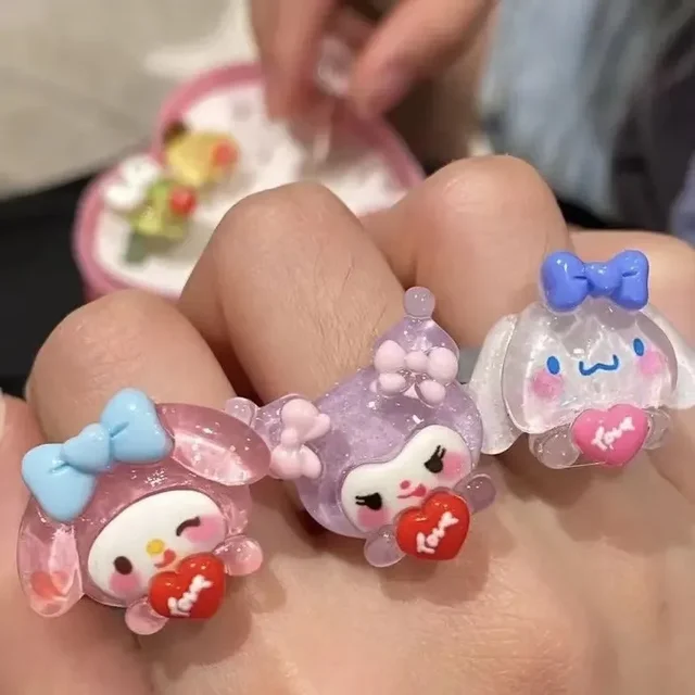 [최신|인기상품]산리오반지 => 산리오 반지, 귀여운 애니메이션 헬로 키티, 마이 멜로디, 시나모롤, 쿠로미 소녀, 절묘한 액세서리, 하트 사랑 선물 소개 드립니다.