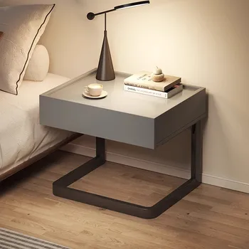 Semplice e moderno comodino portaoggetti creativo nordico estetico comodino di lusso cassetto alla moda mobili per la camera da letto di casa 1