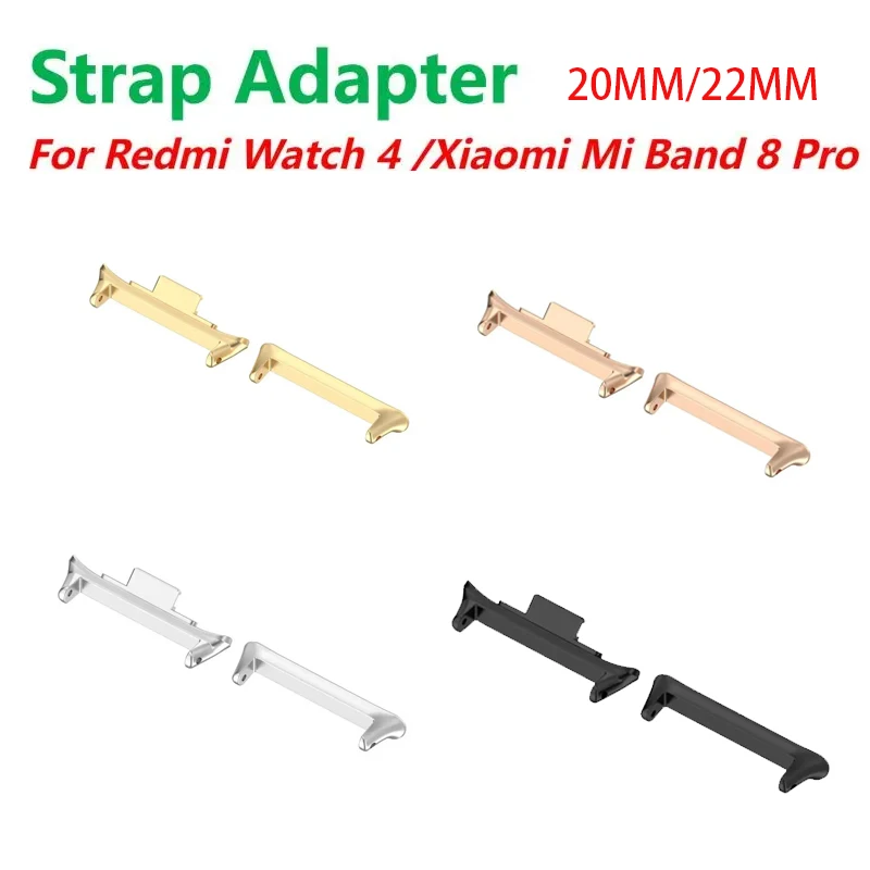 Stainless Steel Adapter for Watchband Strap Bracelet, 1 Pair