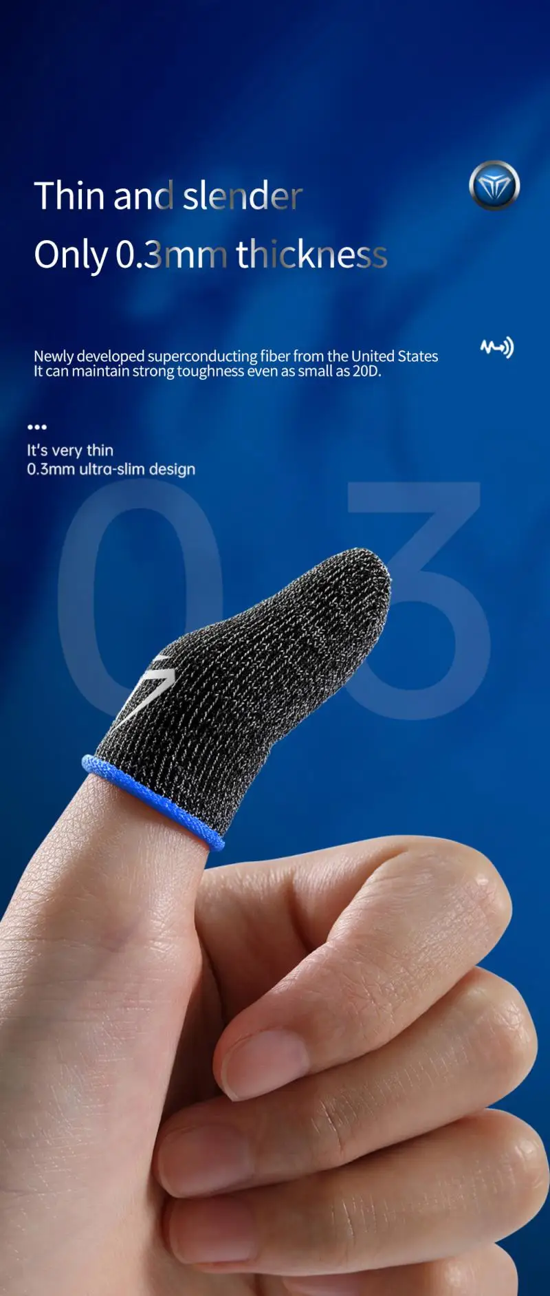 Generic 2PCS Finger Covers Universal Breathable Ultrathin Fingertips