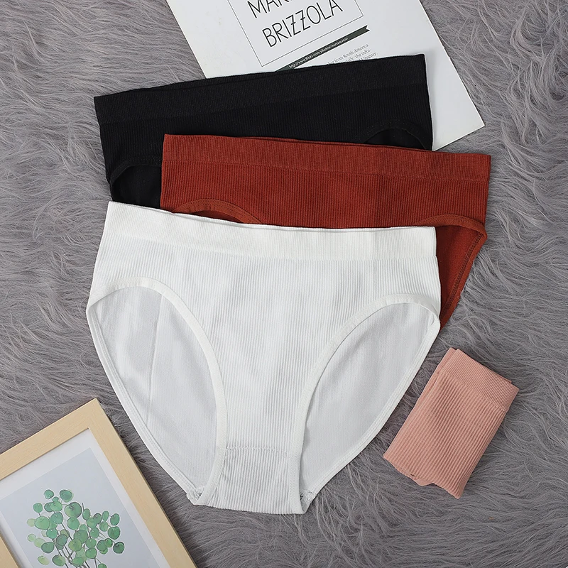 Culotteslip,culotte en coton pour femme,sousvêtement doux élastique,Lingerie intime Rouge