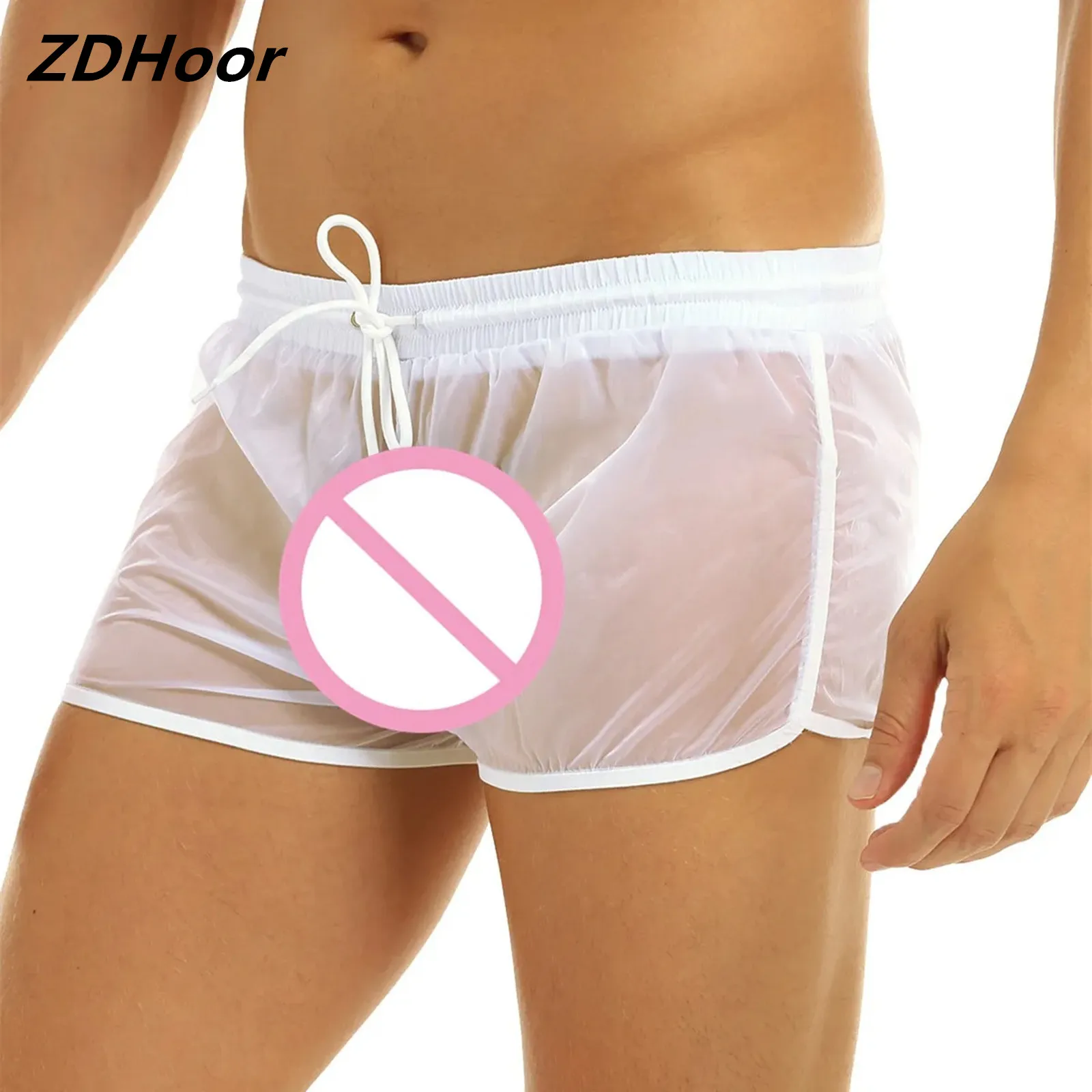 

Mens Soft Shorts Lightweight Elastic Waistband Drawstring Boxer Shorts Panties Casual Swimming Wear Shorts