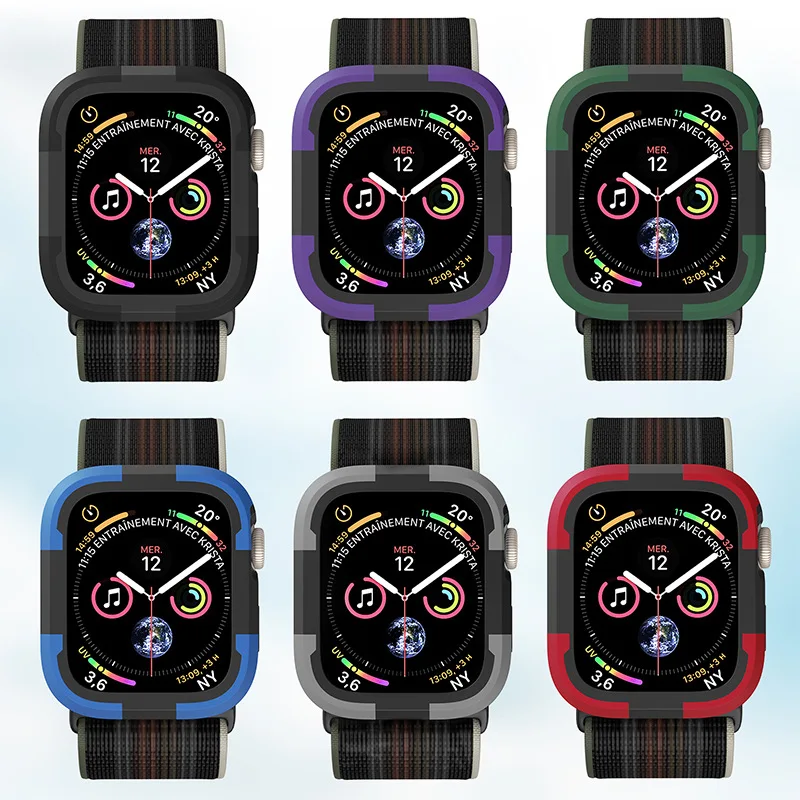 ġ TPU + PC ð ̽ Ŀ, Ʈ ø 8, 7, 6, 5, 4, 3SE  ̽, 49mm, 45mm, 41mm, 40mm, 44mm ׼,  