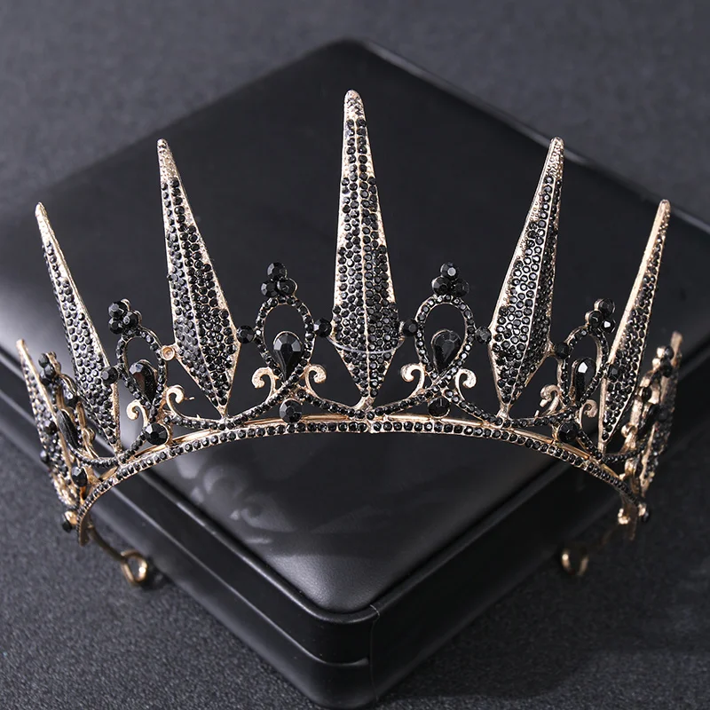 Jewelry Accessories Hair Accessory Bridal Headwear Baroque Vintage Crystal Rhinestone Princess Tiaras Crowns Diadems Women Bridal Wedding Hair Accessories