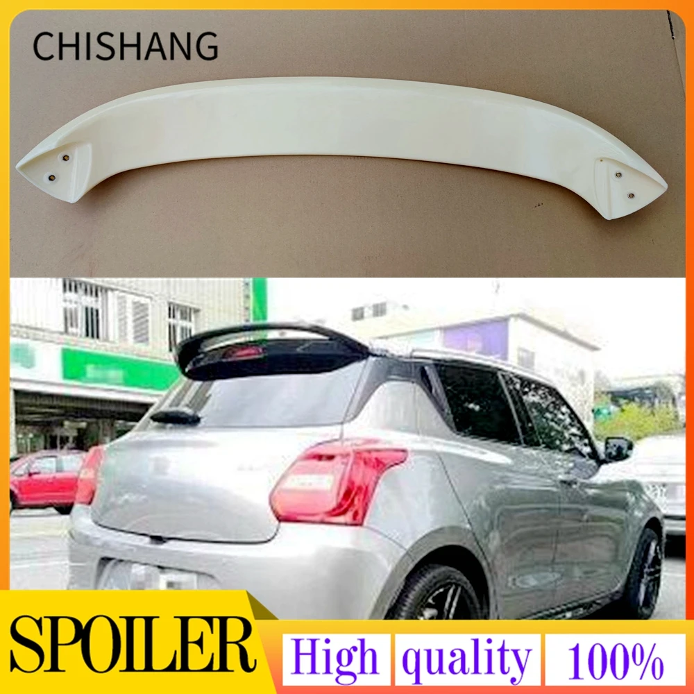 Per Suzuki Swift Mk5 Spoiler 2019 2020 2021 Materiale Abs Di Alta Qualità Automotive Ala Posteriore Primer Colore Spoiler Posteriore