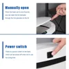 Trash Can Office Bathroom Bedroom Waste Bin with Lid Automatic Sensor Touch Free Stainless Steel Garbage Can 13 Gallon / 50L 6