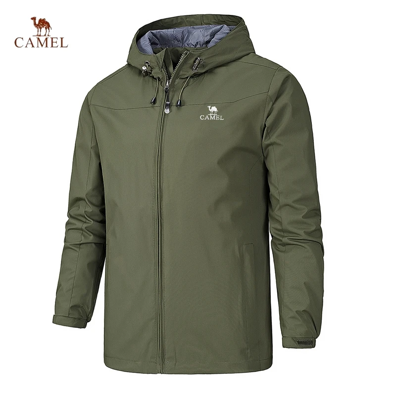 2024 CAMEL Hot Selling Men's Stormtrooper Waterproof Hooded Jacket, High Quality Outdoor Sports and Leisure Coat