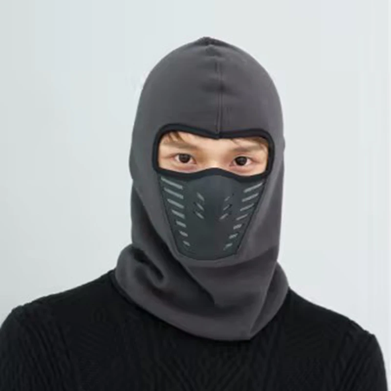 Bike Face Mask Outdoor Winter Warm Bicycle Bike Climbing Skiing Windproof Carbon Filter Thermal Fleece Balaclava Head Protector