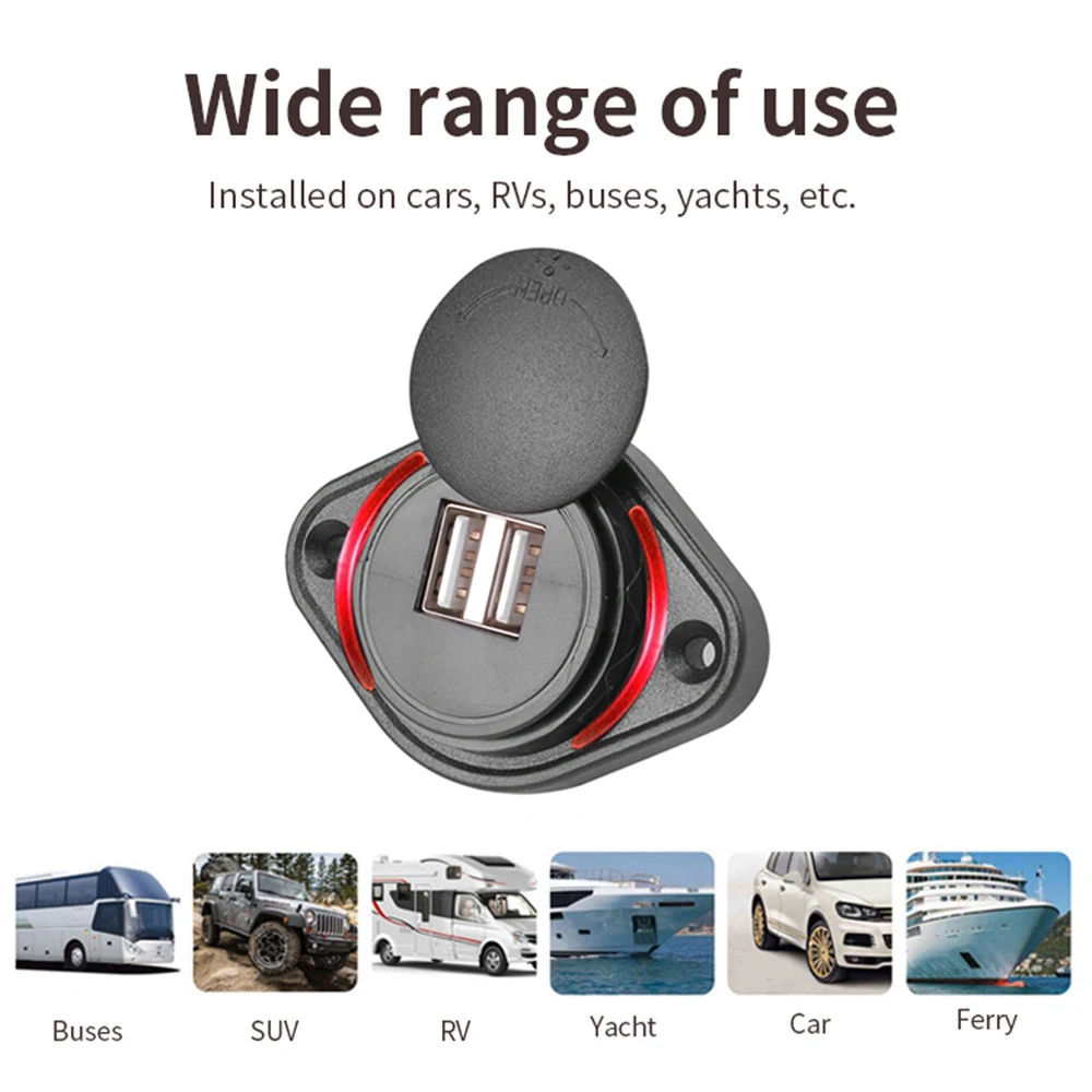 Universal Dual USB Car Charger Power Socket Adapter – 3.1A Rapid Charging for Vehicles and Outdoor Adventures
