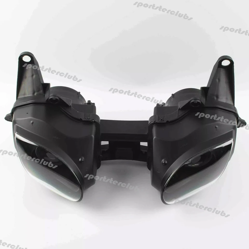 バイク用ブラックフロントヘッドライト に適合する 忍者 ZX-6R