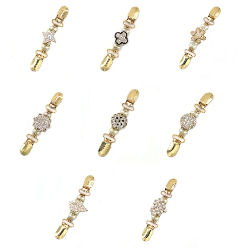 

Dress Cinches Pearl Clip Vintage Sweater Shawl Clip Cardigan Collar Clip Dress Shirt Brooch Clip for Women Girl Decor