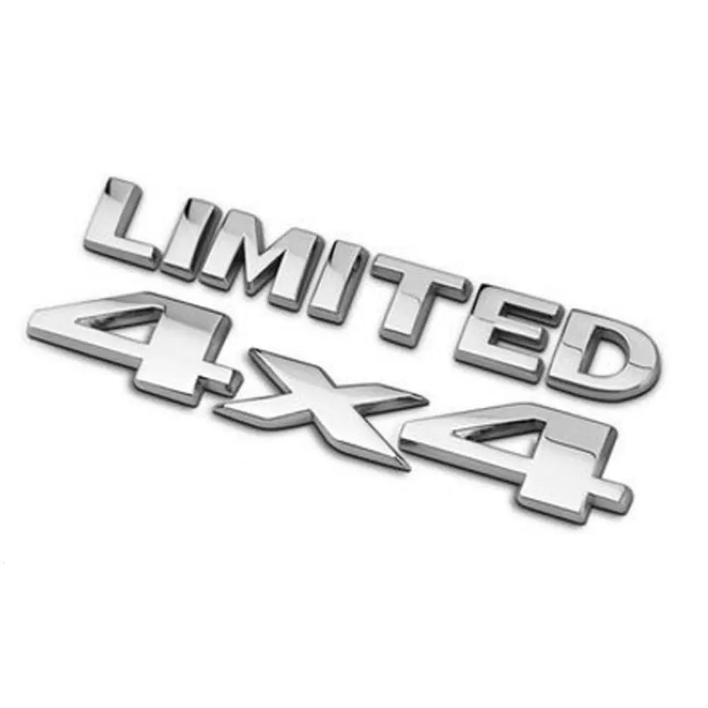 Car Stickers DSYCAR 1Set 3D Chrome Car Stickers 4x4 LIMITED Tail Emblem Badge Decals Car Body Sticker for Jeep Grand Cherokee Wrangler Ford