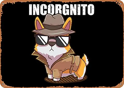 

Corgi инкорнито агент шпион винтажный вид металлический знак патент художественные принты Ретро подарок 8x12 дюймов
