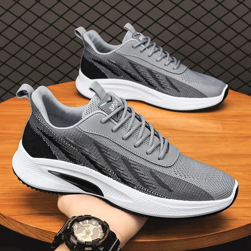 

Men's Sports Shoes Fashion Casual Sneakers Summer Breathable Black Running Man Shoe Tenis Masculino Non-Slip Zapatos Hombre